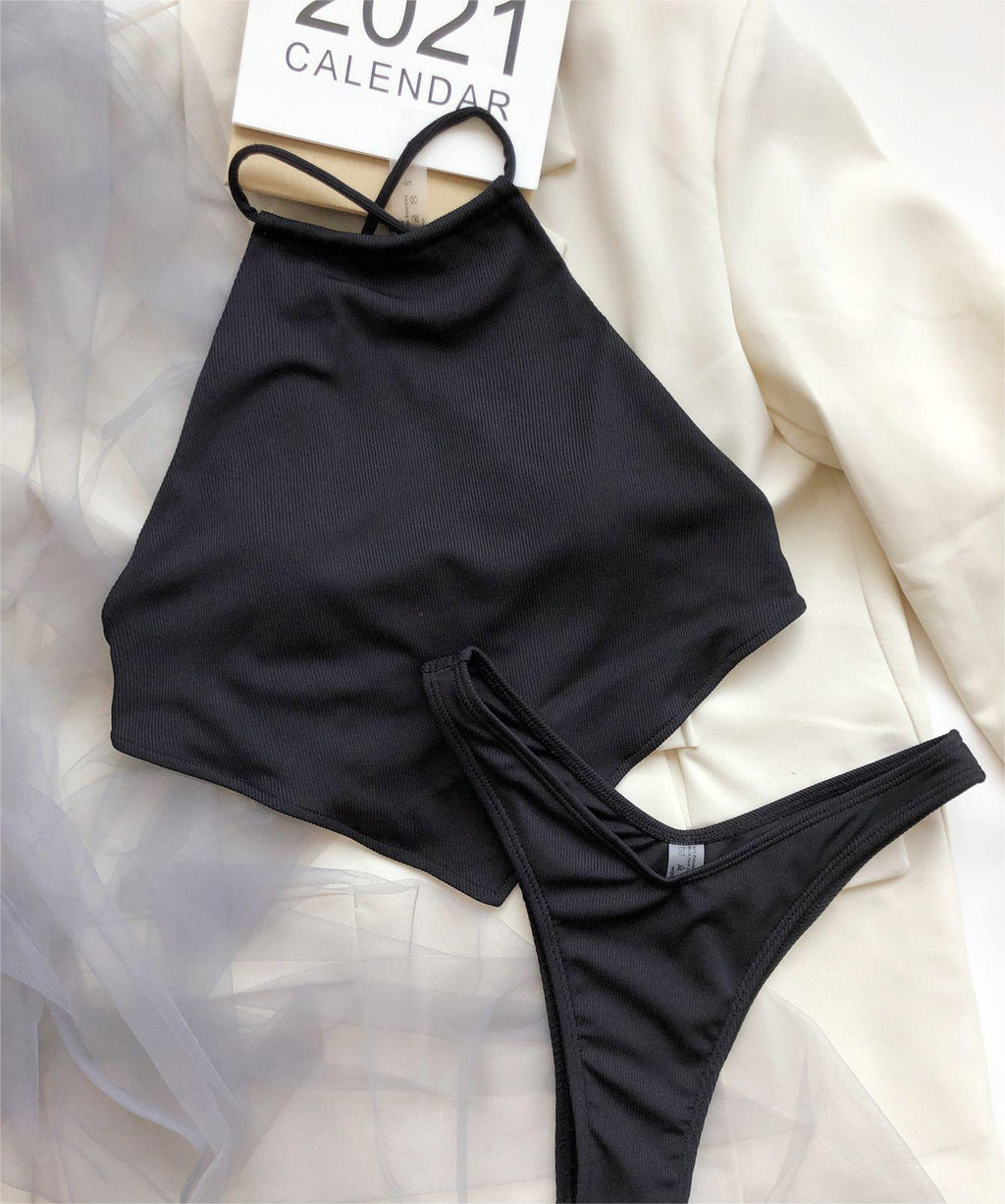 Bellyband Bikini Split Small Sunken Stripe Swimsuit Swimsuit Bella Mia