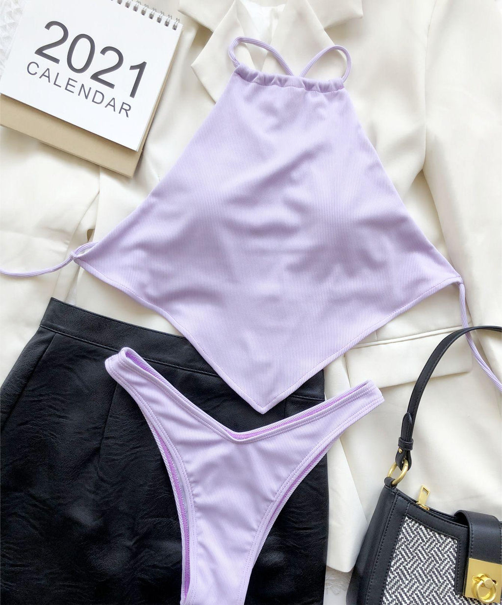 Bellyband Bikini Split Small Sunken Stripe Swimsuit Swimsuit Bella Mia