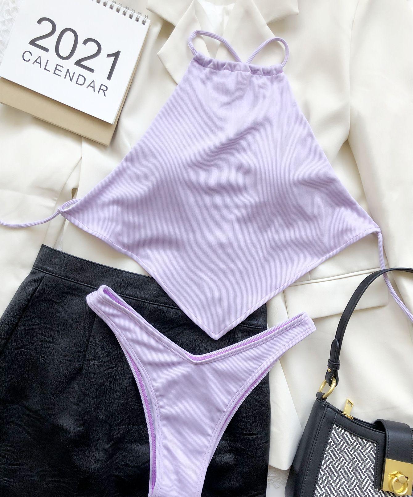 Bellyband Bikini Split Small Sunken Stripe Swimsuit Swimsuit Bella Mia