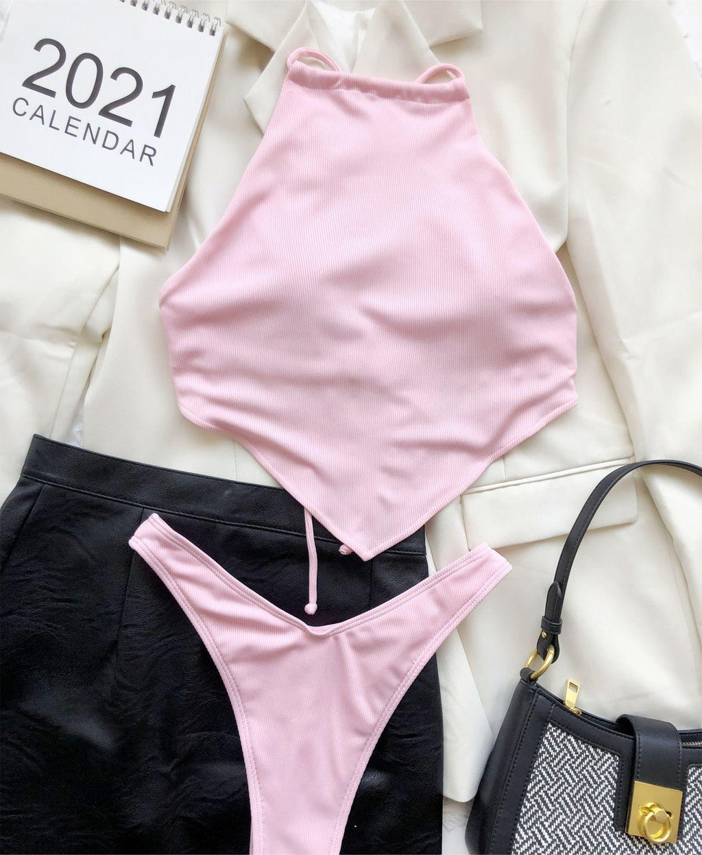 Bellyband Bikini Split Small Sunken Stripe Swimsuit Swimsuit Bella Mia