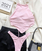 Bellyband Bikini Split Small Sunken Stripe Swimsuit Swimsuit Bella Mia