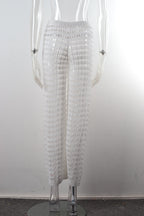 Summer Hollow Out Cutout Beach Pants Knitting Bikini Seaside Pants Beach Trousers Bella Mia