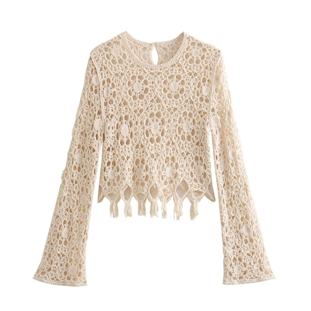 Autumn Women Round Neck Knitted Top Bella Mia