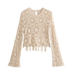 Autumn Women Round Neck Knitted Top Bella Mia