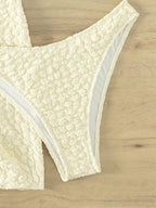 Swimwear Sexy Bikini Three Piece Halter Strap White Bikini Swimsuit Bella Mia