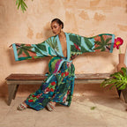 Women Kimono Printed Coat Trench Coat Bella Mia