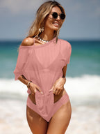 Beach Cover up Sexy Stripes Beach Dress Sunscreen Swimwear Vacation Beach Cover Up for Women Bella Mia