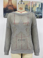 Summer Women Round Neck Five Pointed Star Sexy Cutout Pullover Women Knitwear Bella Mia