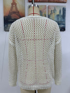 Summer Women Round Neck Five Pointed Star Sexy Cutout Pullover Women Knitwear Bella Mia