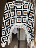 Women Summer New Crocheted Hollow Tassel Mat Crochet hook Bella Mia