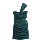 Fall Women Clothing Linen Blend Asymmetric Slim Dress Bella Mia