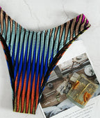 Bikini Corrugated Strip Sexy Bikini Split Swimsuit Steel Support Swimsuit