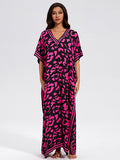 Rayon Vacation Loose Robe Beach Sun Protection Blouse Seaside Dress Women Swimsuit Outerwear Bella Mia