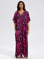 Rayon Vacation Loose Robe Beach Sun Protection Blouse Seaside Dress Women Swimsuit Outerwear Bella Mia
