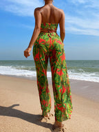 Swim Trunks Women Sexy Two Piece Sun Protection Swimsuit Bikini Three Piece Strap Trousers Swimming Bella Mia