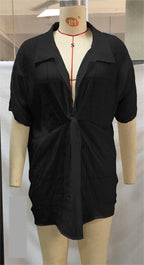 Beach Cover up Shirt Loose Beach Sun Protection Clothing Cardigan Vacation Beach Beach Cover up Bella Mia