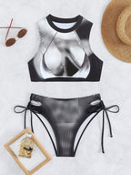 Bikini Sexy Swimsuit Women Split Bikini Black White Sports Swimsuit Bella Mia