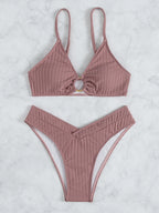 Bikini Swimsuit Sexy Bikini Solid Color V Shaped Pants Swimsuit Bella Mia