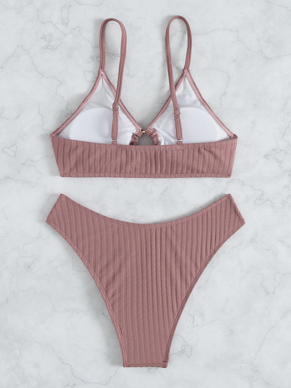 Bikini Swimsuit Sexy Bikini Solid Color V Shaped Pants Swimsuit Bella Mia