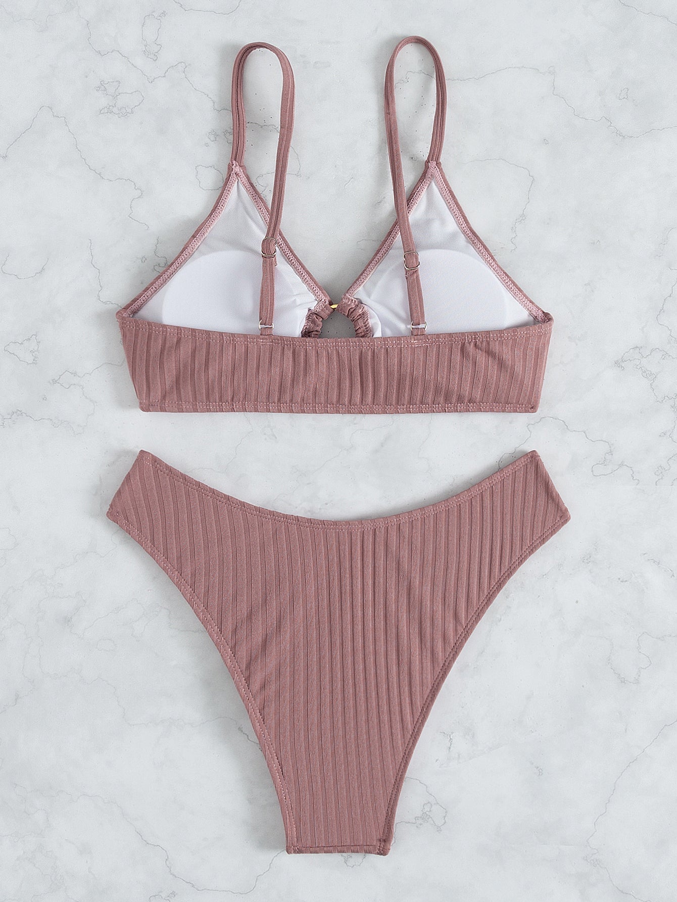 Bikini Swimsuit Sexy Bikini Solid Color V Shaped Pants Swimsuit Bella Mia