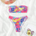 Bikini Swimsuit Tube Top High Waist Smocking Bikini Swimsuit for Women Bella Mia