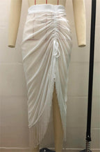 Tassel Skirt Split Chiffon Sheath Bikini Half Length Smock Dress Beach Apron Bella Mia
