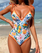 One Piece Swimsuit Sexy Suspenders Backless One Piece Printing Swimsuit Swimsuit Bella Mia