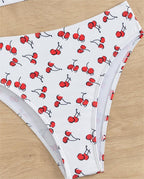 Bikini Sexy Fruit High Waist Bikini Bow Lace Up Swimsuit Bella Mia