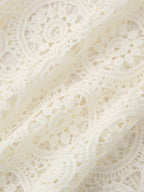 Spring Women Clothing Lace Embroidery Slim Fit Maxi Dress Women Bella Mia