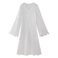 Spring Women Clothing Lace Embroidery Slim Fit Maxi Dress Women Bella Mia