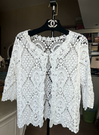 Beach Sunscreen Cutout Cardigan Jacket Crochet hook Bella Mia