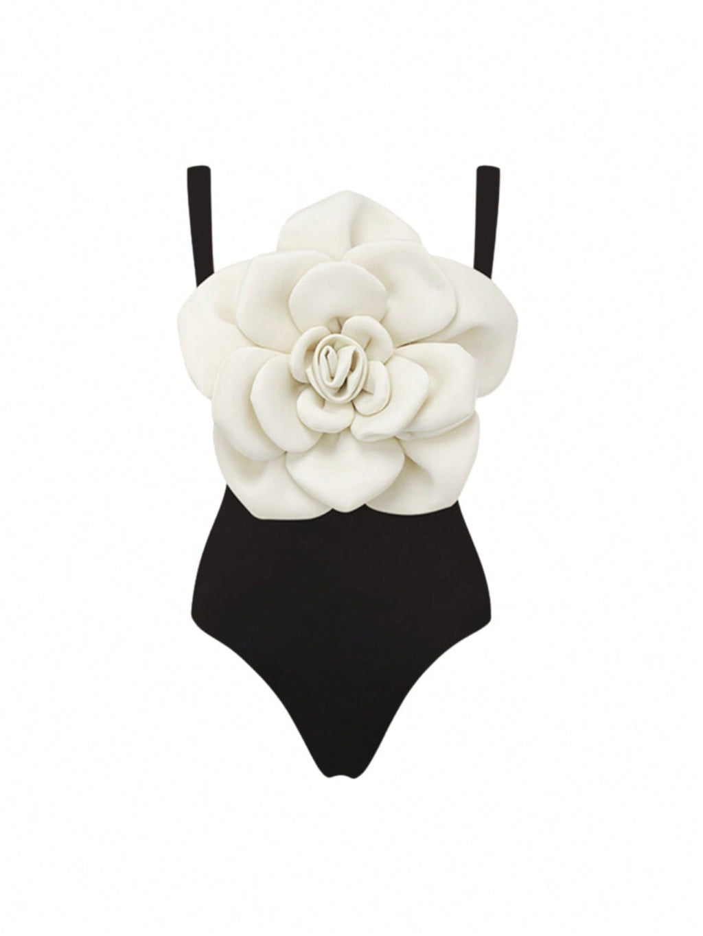 Bikinx Contrast Color Flower Decor Sexy One Piece Swimsuit And Skirt Cover Up Bella Mia