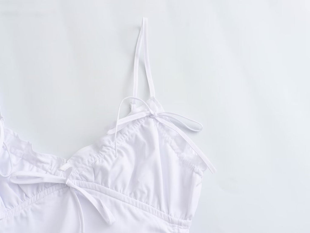 Women Clothing Sexy Sexy Pleating Strap Dress Women Summer Sweet Niche Hip Dress Bella Mia