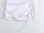 Women Clothing Sexy Sexy Pleating Strap Dress Women Summer Sweet Niche Hip Dress Bella Mia