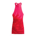 Summer Women Clothing Sexy Sexy Backless Lace up Silk Net Dress Bella Mia