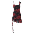Retro Printed Irregular Asymmetric Spaghetti Strap Dress Women Summer Sexy Hip Dress Bella Mia