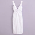 Summer Women Street Elegant Ruffle Dress