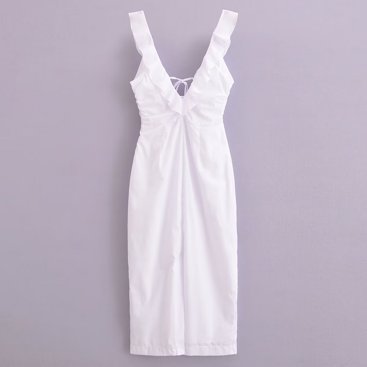 Summer Women Street Elegant Ruffle Dress