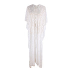 Mesh Embroidered Robe Loose Beach Dress Vacation Dress Beach Cover Up Sun Protection Clothing for Women Bella Mia