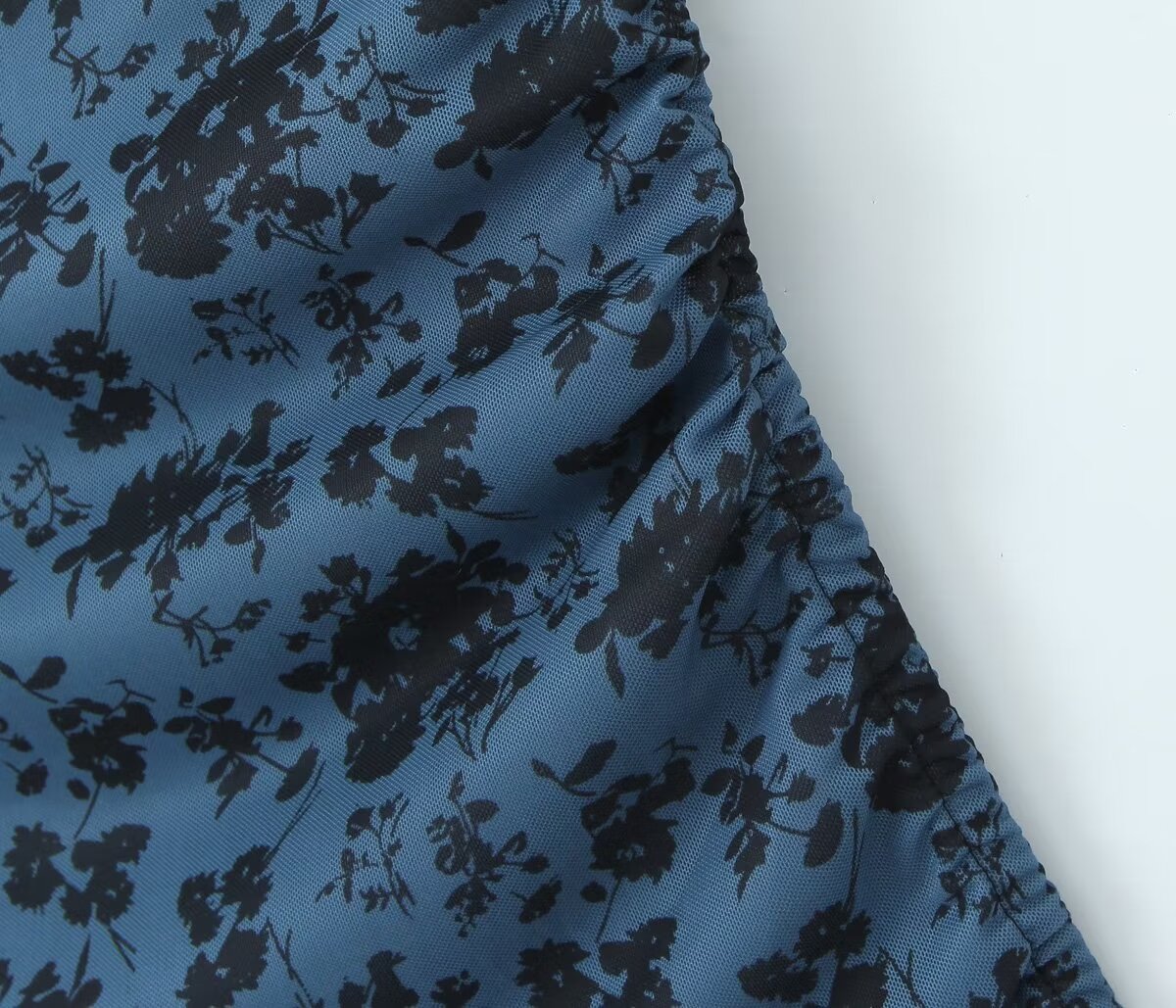 Women Pleated Sexy Mesh Floral Print Dress Bella Mia