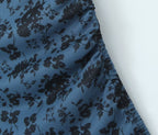Women Pleated Sexy Mesh Floral Print Dress Bella Mia