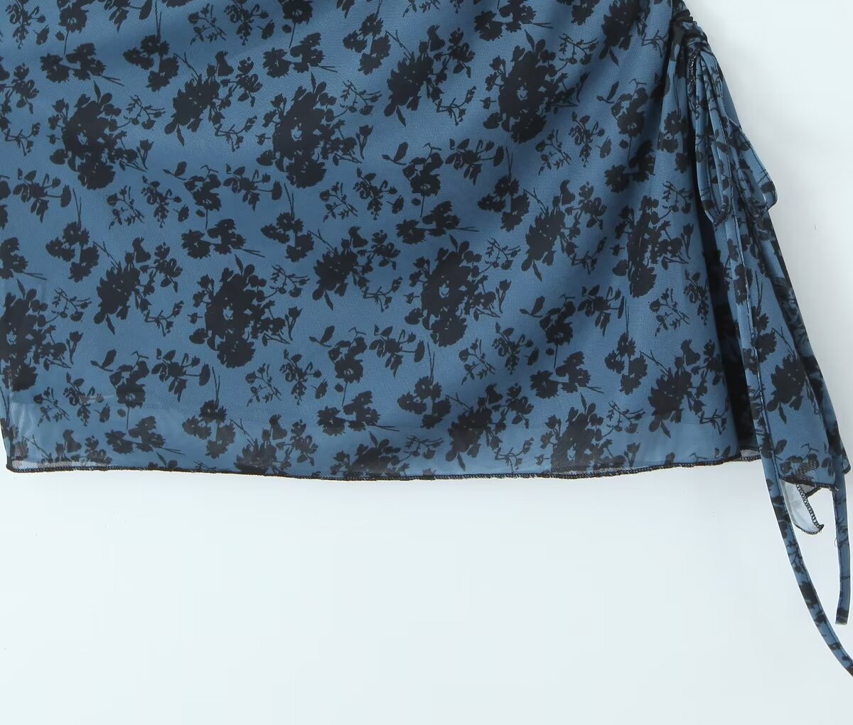 Women Pleated Sexy Mesh Floral Print Dress Bella Mia
