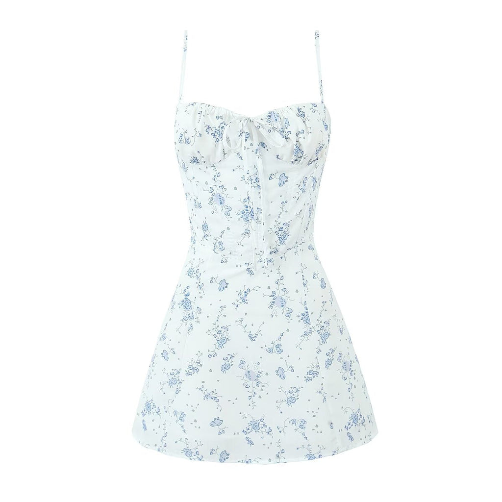Summer Boning Corset Strap Sling Dress Backless Sexy Dress
