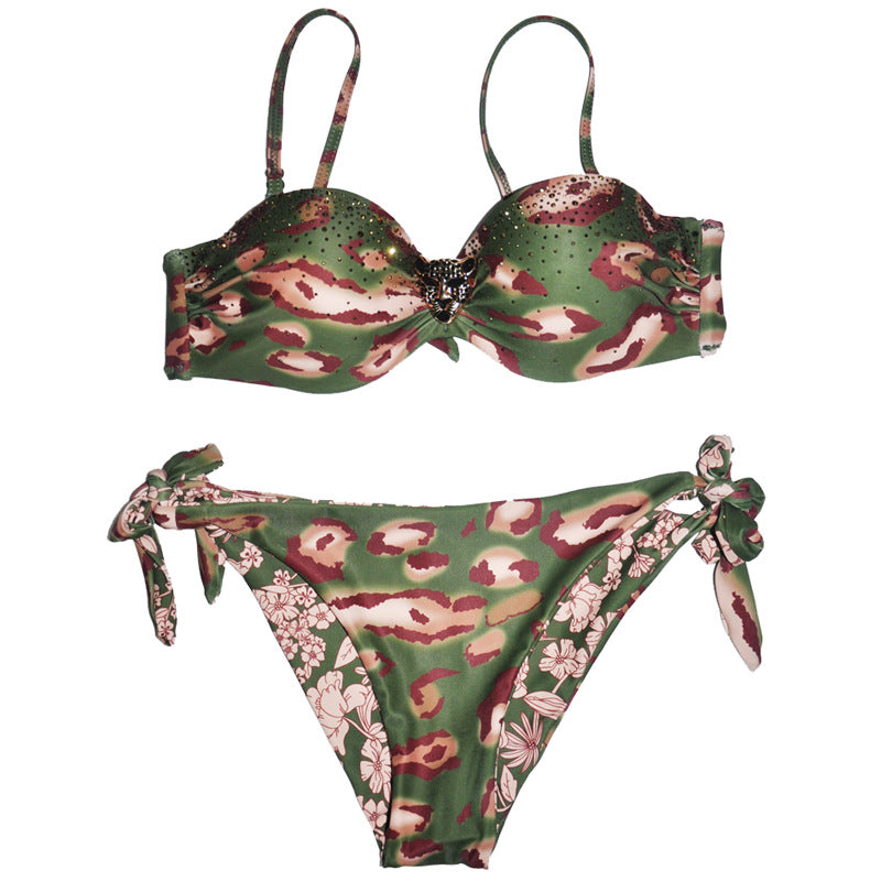 Gathering Swimwear Sexy Bikini Swimsuit Smart Sexy Bikini Animal Printing Bella Mia
