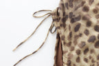 Summer Animal Pattern Printing Silk Net Pleated Decoration Slim Swimsuit Bella Mia