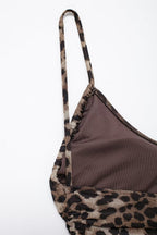 Summer Animal Pattern Printing Silk Net Pleated Decoration Slim Swimsuit Bella Mia