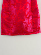 Sexy Square Neck Puff Sleeves Jacquard Dress Cross Backless Slim Fit Hip Wrapped Sexy Dress Bella Mia