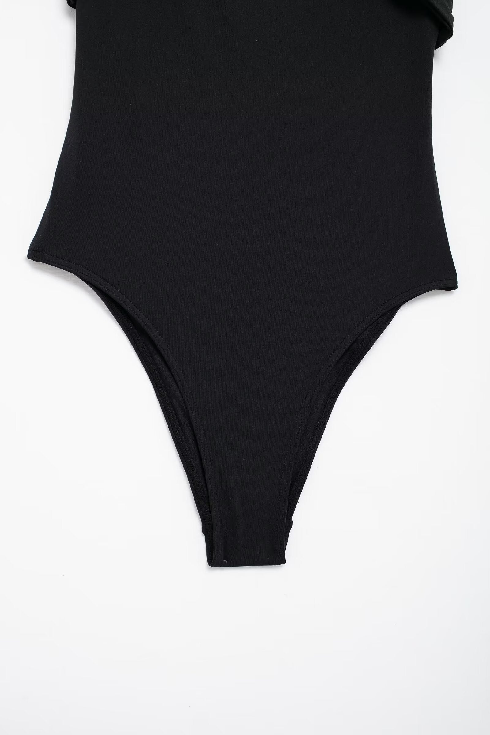 Summer Women Clothing Metal Decoration Off Neck Black Swimsuit Bella Mia