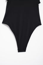Summer Women Clothing Metal Decoration Off Neck Black Swimsuit Bella Mia