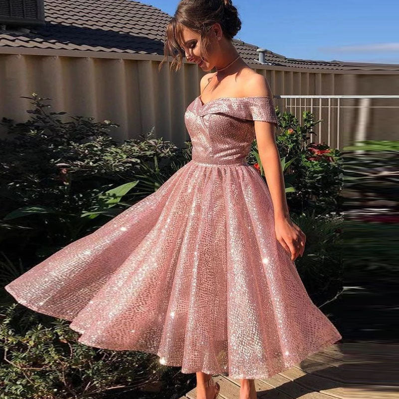 Women Clothing Cocktail Evening Dress Sexy V Slim Short Tuxedo Dress Bella Mia